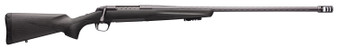 Browning 035543299 X-Bolt Pro Long Range 6.8 Western 3+1 26" Skip Fluted Heavy Barrel, Recoil Hawg Muzzle Brake, Spiral Fluted Bolt, Carbon Gray Elite Cerakote, Natural Carbon Fiber Stock
