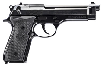 Beretta USA J92SB15 92SB Repro 50th Anniversary 9mm Luger 15+1 4.90" Blued Barrel, Polished Blued Engraved/Serrated Slide, Polished Anodized Aluminum Frame w/Beavertail, Black G10 Grip