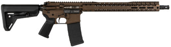 Black Rain Ordnance BROSSPMB SSP  5.56x45mm NATO 30+1 16" Chrome Moly Barrel, A2 Flash Hider,  Midnight Bronze Cerakote 7075-T6 Receiver, Adjustable Magpul MOE SL Stock & Grip, Optics Ready