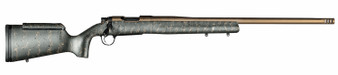 Christensen Arms 8010200701 Mesa Long Range 308 Win 4+1 16.25" Burnt Bronze Cerakote Threaded Barrel & Steel Drilled & Tapped Receiver, Green w/Black/Tan Webbing Adj Cheek Riser Polymer Stock