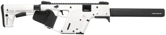 Kriss USA KV90CAP22 Vector CRB G2 *CA Compliant 9mm Luger 10+1 16" Black Barrel Shroud, Alpine White Rec & Fixed Stock, Black California Paddle Grip, Flip Up Sights