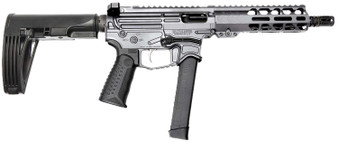 Battle Arms Development XIPHOS004 Xiphos  9mm Luger 30+1 8.50" Black Barrel, M-LOK Handguards, Combat Gray Aluminum Picatinny Rail Receiver  Black Synthetic Adjustable Stock, Adj Black Grips