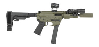 Shark Coast Tactical SCC8165CAODG-S Creepy Andrew  9mm Luger 30+1 Polymer SB Tactical SBA3 Brace