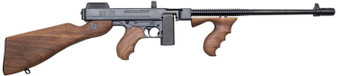 Thompson T110S 1927A-1 Deluxe 45 ACP Caliber with 16.50" Barrel, 10+1 Capacity (Stick), Blued Metal Finish, American Walnut Stock Wood Grip Right Hand