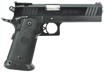 TriStar 85675 SPS Pantera 1911 Full Size Frame 9mm Luger 18+1 5" Stainless Steel Barrel, Black Chrome Serrated Steel Slide, Black Steel Frame w/Beavertail, Black Polymer Grip, Right Hand