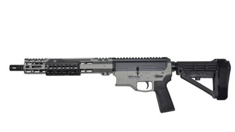 Bilson Arms P8FSSTB20R1 BA-15FCP 338 ARC 10+1 14.50" Stainless Steel Threaded Barrel, Tactical Gray/Graphite Black Cerakote Aluminum Receiver w/Picatinny Rail, M-LOK Handguard, Black Polymer SBA4 Brac