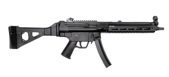PTR 9LTBR-0090101 9LTBR  9mm Luger 30+1 12.50" Black Nitride Threaded Barrel, M-LOK Handguard, Black Anodized Aluminum Receiver w/Picatinny Rail, Black Synthetic SB Tactical Brace, Black Polymer Grip