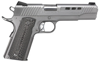 Diamondback DB1911SS 1911 Limited Edition 45 ACP 8+1 5" Stainless Match Grade Barrel, Ported/Serrated Stainless Steel Slide & Frame w/Beavertail, Black G10 Grip