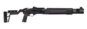 Langdon Tactical Tech LTT1301HBCFBLK Beretta 1301  3" 7+1 18.50" Black Heat Shield Barrel, Black Anodized Aluminum Receiver, Black Chisel Folding Synthetic Stock, Beretta Patrol Forend