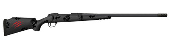 Fierce Firearms FCTRG300PRC24BBO CT Rage  300 PRC Caliber with 3+1 Capacity, 24" Carbon Fiber Barrel, Black Cerakote Metal Finish & Blackout Camo Fixed Fierce Tech C3 Stock, Right Hand (Full Size)