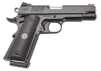 Wilson Combat ACPFS9A ACP Full-Size SAO 9mm Luger 5" 10+1 Black Armor-Tuff Carbon Steel Frame/Slide Black G10 Eagle Claw Grips Ambi Thumb Safety
