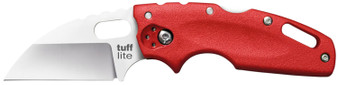 Cold Steel CS20LTR Tuff Lite  2.50" Folding Clip Point Plain AUS-8A SS Blade/Red Griv-Ex Handle Includes Pocket Clip