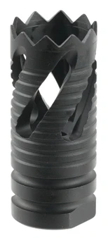 TacFire MZ1021 Thread Crown Muzzle Brake Black Oxide Steel with 1/2"-28 tpi Threads & 2.05" OAL for 5.56x45mm NATO AR-15