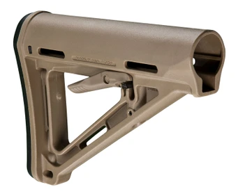 Magpul MAG400-FDE MOE Carbine Stock Flat Dark Earth Synthetic for AR-15, M16, M4 with Mil-Spec Tube (Tube Not Included)