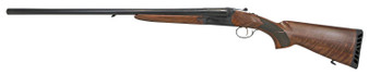 Iver Johnson Arms IJ800-28 IJ800  Full Size 12 Gauge Break Open 3" 2 Shot 28" Black Side By Side Barrel, Black Steel Receiver, Fixed Walnut Wood Stock, Ambidextrous