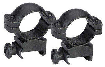 TRADITIONS RINGS 1" WEAVER - HIGH MATTE BLACK