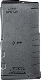 MFT MAGAZINE AR10/SR25 7.62X51 - 308 WIN 20RD BLACK POLYMER