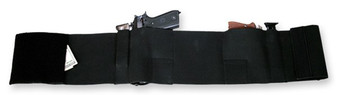 BULLDOG BELLY WRAP HOLSTER BLK - LARGE  HOLDS 2 GUNS & 2 MAGS