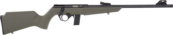 ROSSI RB22 COMPACT 22LR BOLT - 16.5" OD GREEN SYNTHETIC