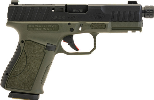 TRISTAR APOC PRO 9MM 4.5" 15RD - OD GREEN THREADED OPTICS READY