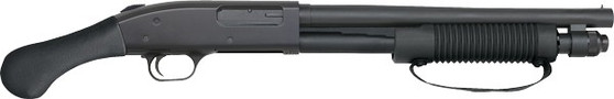 MOSSBERG 590 SHOCKWAVE 12GA 3" - CORN COB FOREND 6RD BLUED