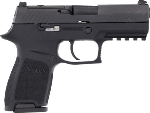 SIG P320 9MM 3.9" SIGLITE - STRIKER OR (2)10RD BLACK STEEL