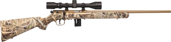 SAVAGE 93R17 XP CAMO 17HMR 21" - W/3-9X40 COYOTE/EVO BRUSH CAMO