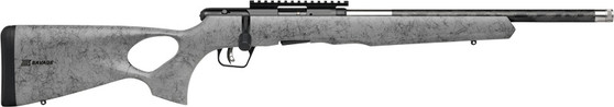 SAVAGE B22 22WMR TIMBERLITE - THUMBHOLE 18" CF 10RD GRY WOOD