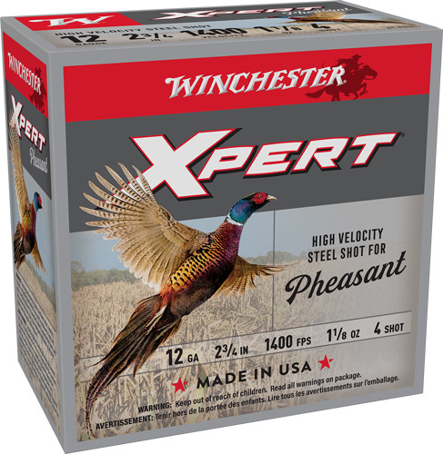 WINCHESTER XPERT STEEL 12GA - 2.75" 1-1/8OZ #4 25RD 10BX/CS