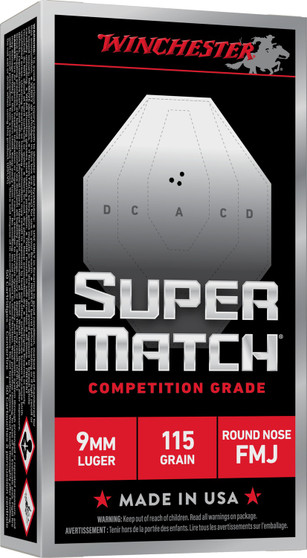 WIN SM9RN115   9MM 115GR FMJ-RN           50/10