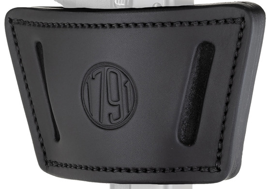1791 Gunleather UIWXSBLA UIW Max  IWB/OWB Black Leather Belt Clip Fits Most Mid-Large Frame Autos with Rail, Laser & Light Ambidextrous