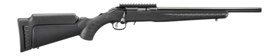 Ruger 8392 American  22 WMR 9+1 16.10" Satin Blued Threaded Barrel, Satin Blued Alloy Steel Receiver w/Picatinny Rail, Black Adj LOP Synthetic Stock