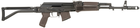 Arsenal SAM7SF-84EPM SAM7SF 84E 7.62x39mm 10+1 16.33" Black Steel Threaded Barrel, Black Forged & Milled Aluminum Receiver, Black Synthetic Folding Right Side Stock, Plum Polymer Grip