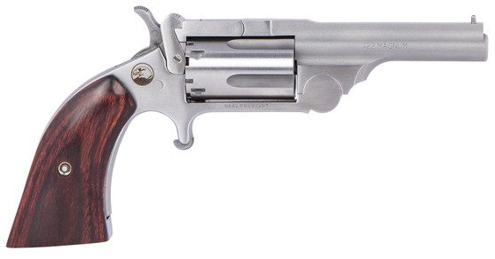North American Arms 22MCR250 Ranger II  22 LR/22 WMR 5 Shot 2.50" Stainless Steel Barrel, Stainless Steel Frame, Stainless Cylinder, Rosewood Boot Grip, Exposed Hammer