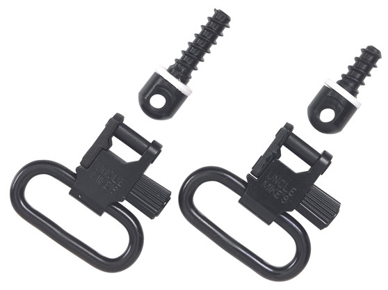 Uncle Mike's 13113 Super Swivel  Quick Detach 115 RGS Tri-Lock Blued 1.25" Loop for Rifles w/Wood Forend