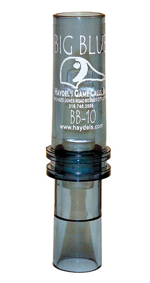 Haydel's Game Calls BB10 "Big Blue"  Open Call Double Reed Bluewing Teal Sounds Attracts Ducks Clear Acrylic