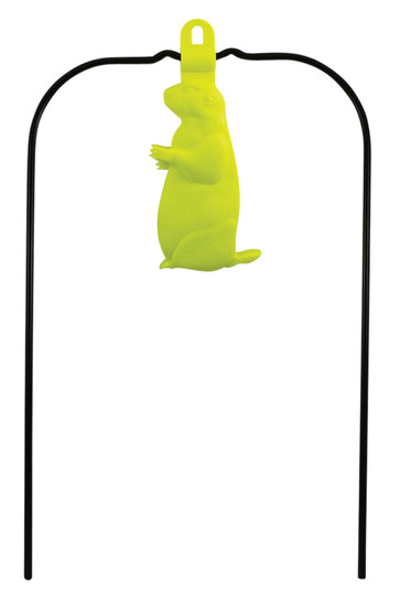 Birchwood Casey 48022 Ground Strike Hanging Prairie Dog Pistol/Rifle Rubber/Metal Yellow Prairie Dog Illustration Impact Enhancement Motion