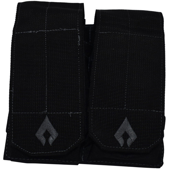 Advance Warrior Solutions AROTTMPBL Double Mag Pouch Open Top Black MOLLE