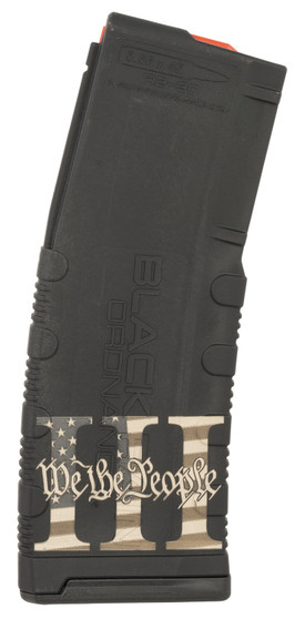 Black Rain Ordnance MAG303PERCENT Magazine  30rd 223 Rem/5.56 NATO We The People Engraving Fits AR-15 Platform