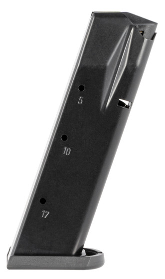 Mec-Gar MGWIT9SFAFC Tanfoglio 17rd 9mm Luger, Fits Tanfoglio Witness Sm Frame Blued w/Anti-Friction Coating Carbon Steel