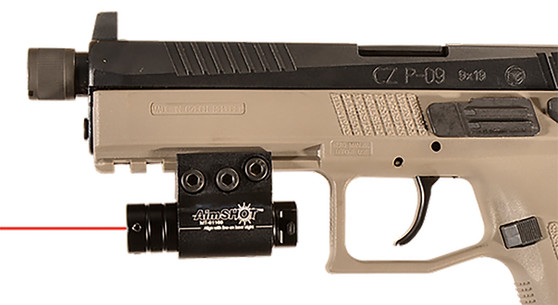 AimShot KT6132 Pistol Laser  Red Matte Black