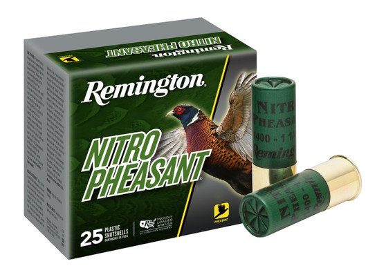 Remington Ammunition 28632 Nitro Pheasant  12Gauge 2.75" 1 3/8oz 4Shot 25 Per Box/10 Case