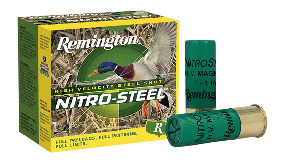 Remington Ammunition 20860 Nitro-Steel High Velocity 12Gauge 3" 1 3/8oz 2Shot 25 Per Box/10 Case