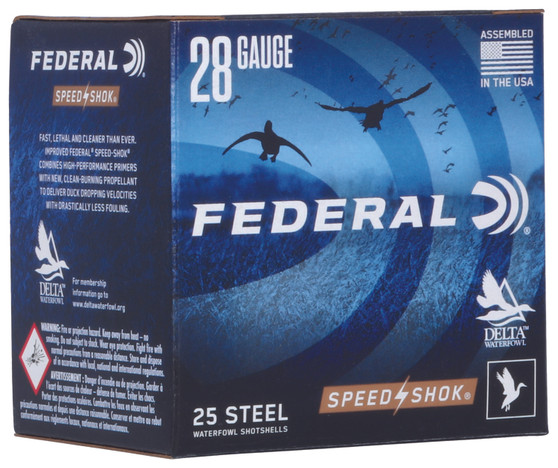 Federal WF2836 Speed-Shok  28Gauge 2.75" 5/8oz 6Shot 25 Per Box/10 Case