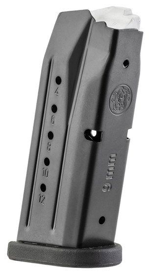 Smith & Wesson 194540000 M&P Compact 12rd 9mmLuger Blued Steel