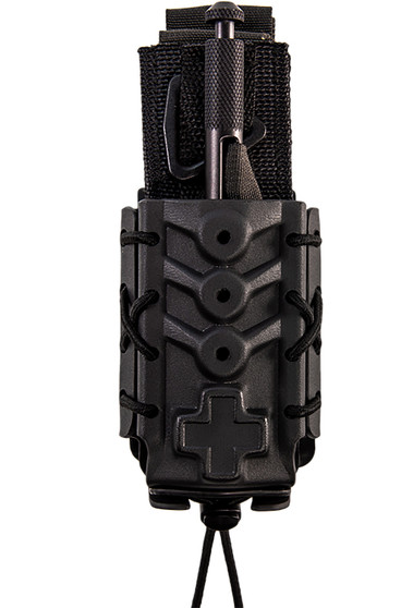 High Speed Gear 11TQK0BK Taco  Black Kydex, 2" Belt Clip/MOLLE U-Mount, Compatible w/ Most Tourniquets