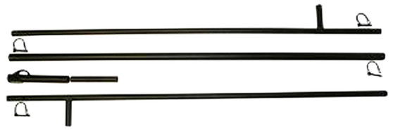 Mojo Outdoors HW2204 Extension Pole  Black Metal 12'