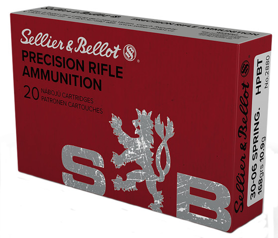 Sellier & Bellot SB3006D Rifle  30-06Springfield 168gr Hollow Point Boat Tail 20 Per Box/20 Case