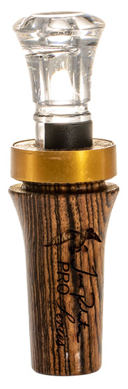 Duck Commander DCPROB Pro Series Bocote Open Call Double Reed Mallard Hen Sounds Attracts Ducks Brown Wood