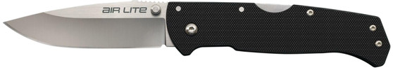 Cold Steel CS26WD Air Lite 3.50" Folding Drop Point Plain AUS-10A SS Blade/Black G10 Handle Includes Pocket Clip